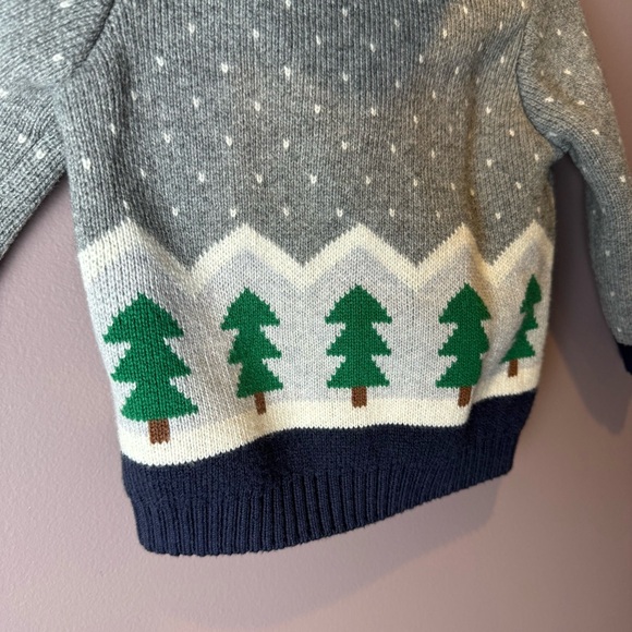 Hanna Andersson Tannenbaum Hoodie Cardigan Cotton & Wool 6-12M - Picture 9 of 13